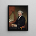 Sir Joshua Reynolds - Gilbert Stuart — indrammet kunstværk på væggen