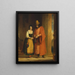 Shylock og Jessica fra Købmanden i Venedig II ii - Gilbert Stuart Newton — indrammet kunstværk på væggen