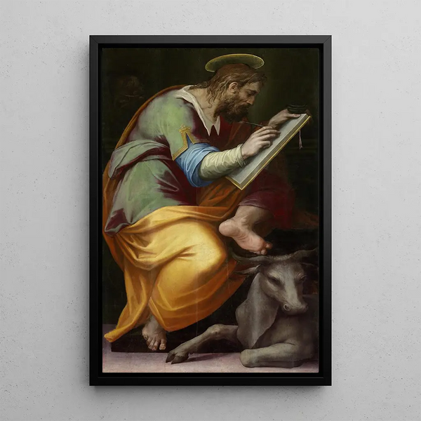 Saint Luc - Giorgio Vasari — indrammet kunstværk på væggen