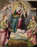 La Vierge à l'Enfant Jésus sur un nuage - Giovan Filippo Criscuolo — visning af kunstværket