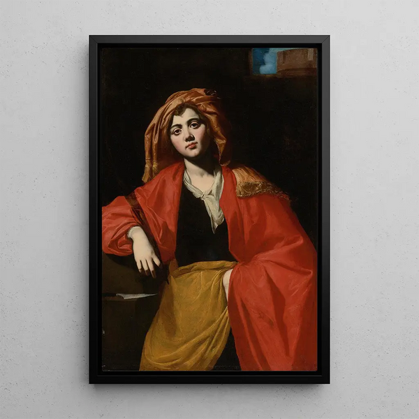Sainte Barbe - Giovan Francesco de Rosa — indrammet kunstværk på væggen