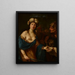 Judith med Holofernes' hoved - Giovan Gioseffo dal Sole — indrammet kunstværk på væggen