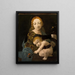 Den Jomfru med barnet Den Madonna med rosen - Giovanni Antonio Boltraffio — indrammet kunstværk på væggen