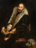 Portrait af en herre og et barn med en hund - Giovanni Antonio Fasolo — visning af kunstværket