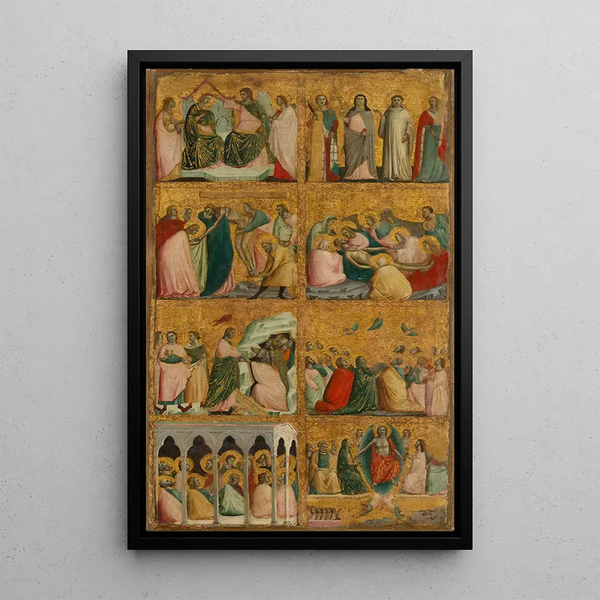 Scènes de la vie du Christ - Giovanni Baronzio — indrammet kunstværk på væggen