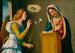 Annunciation til Jomfruen - Giovanni Battista Cima da Conegliano — visning af kunstværket