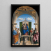 Jomfru Maria i majestætisk position med Barnet og helgenerne Peter, Romuald, Benoît og Paul - Giovanni Battista Cima da Conegliano — indrammet kunstværk på væggen