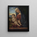 Jomfru Maria med Barnet - Giovanni Battista Cima da Conegliano — indrammet kunstværk på væggen