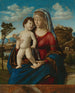 Jomfru Maria med Barnet i et landskab - Giovanni Battista Cima da Conegliano — visning af kunstværket