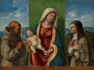 Giovanni Battista Cima da Conegliano - Madonna and Child with Saints Francis and Clare.webp
