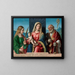 Jomfru Maria med Barnet med helgenerne Catherine og Nikolaus - Giovanni Battista Cima da Conegliano — indrammet kunstværk på væggen