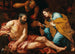 Giovanni Battista Langetti - Joseph, der die Träume deutet — visning af kunstværket