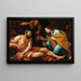 Giovanni Battista Langetti - Joseph, der die Träume deutet — indrammet kunstværk på væggen