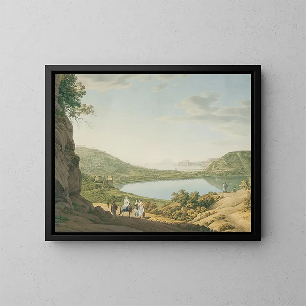 Lac d'Averne - Giovanni Battista Lusieri — indrammet kunstværk på væggen