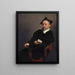Le maître d'école de Titien - Giovanni Battista Moroni — indrammet kunstværk på væggen