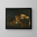 David og Goliat - Giovanni Battista Piazzetta — indrammet kunstværk på væggen