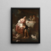 Scène pastorale - Giovanni Battista Piazzetta — indrammet kunstværk på væggen