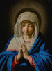 La Madone en bøn - Giovanni Battista Salvi da Sassoferrato — visning af kunstværket