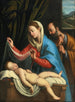 La Vierge et Saint Joseph avec l'Enfant Jésus endormi - Giovanni Battista Salvi da Sassoferrato — visning af kunstværket