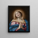 La Vierge en prière - Giovanni Battista Salvi da Sassoferrato — indrammet kunstværk på væggen