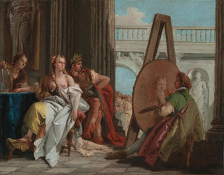 Alexandre den Store og Campaspe i Apelles' værksted - Giovanni Battista Tiepolo — visning af kunstværket