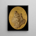 et allegorisk maleri af en kvinde med et skjold eller et spejl - Giovanni Battista Tiepolo — indrammet kunstværk på væggen