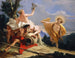 Apollon forfølger Daphné - Giovanni Battista Tiepolo — visning af kunstværket