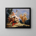 Apollon forfølger Daphné - Giovanni Battista Tiepolo — indrammet kunstværk på væggen