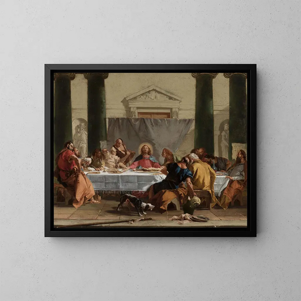 La Cène - Giovanni Battista Tiepolo — indrammet kunstværk på væggen