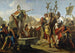 dronning Zenobia, der taler til sine soldater - Giovanni Battista Tiepolo — visning af kunstværket