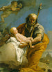 Sankt Joseph og Jesusbarnet - Giovanni Battista Tiepolo — visning af kunstværket