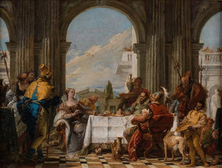 Cleopatra's Bord - Giovanni Battista Tiepolo — visning af kunstværket