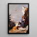 La Fuite en Égypte - Giovanni Battista Tiepolo — indrammet kunstværk på væggen