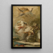L'Immaculée Conception Joachim og Anne modtager Jomfru Maria af Gud Fader - Giovanni Battista Tiepolo — indrammet kunstværk på væggen