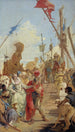 La Rencontre d'Antoine et Cléopâtre - Giovanni Battista Tiepolo — visning af kunstværket