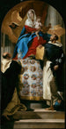 Jomfru Maria og barnet med helgenerne Dominikus og Hyacint - Giovanni Battista Tiepolo — visning af kunstværket