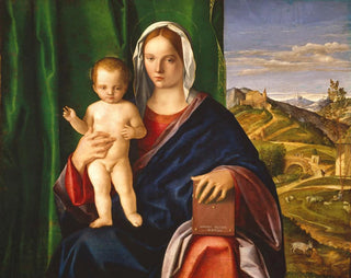 Jomfru med Barnet - Giovanni Bellini — visning af kunstværket