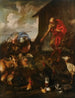 Giovanni Benedetto Castiglione - Dyr, der går ind i Noas Ark, maleri — visning af kunstværket