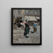 Traverser la rue - Giovanni Boldini — indrammet kunstværk på væggen