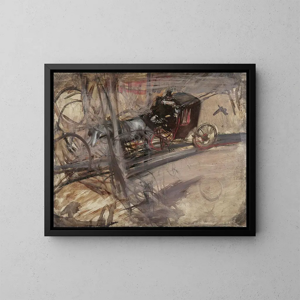 Le cocher - Giovanni Boldini — indrammet kunstværk på væggen