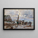 Retour des bateaux de pêche à Étretat - Giovanni Boldini — indrammet kunstværk på væggen