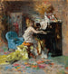 Signora ved klaveret - Giovanni Boldini — visning af kunstværket