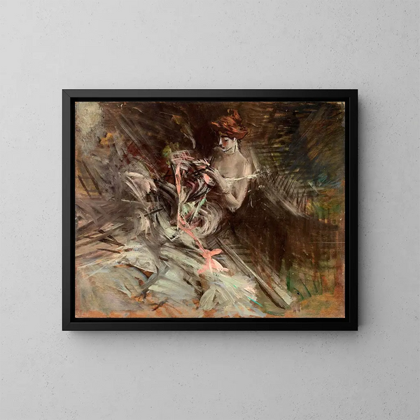 La robe de bal - Giovanni Boldini — indrammet kunstværk på væggen