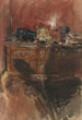 Vue d'un intérieur med en kommode Louis XV - Giovanni Boldini — visning af kunstværket
