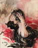 En kvinde børster sit hår - Giovanni Boldini — visning af kunstværket