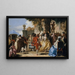 En dans i landskabet - Giovanni Domenico Tiepolo — indrammet kunstværk på væggen