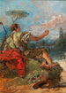 Giovanni Domenico Tiepolo - Pâris, der holder et æble — visning af kunstværket