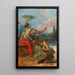 Giovanni Domenico Tiepolo - Pâris, der holder et æble — indrammet kunstværk på væggen