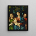 La Vierge à l'Enfant et les saintes Madeleine et Catherine - Giovanni Francesco Caroto — indrammet kunstværk på væggen