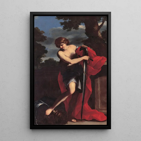 David - Giovanni Francesco Romanelli — indrammet kunstværk på væggen